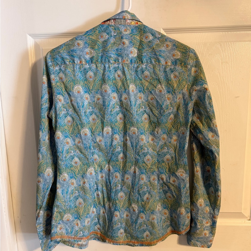 George Women's Blue Patterned Blouse - Picture 2 of 3